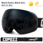 COPOZZ Outdoor Sports Ski Goggles UV400 Protection Ski Mask Male Female Anti-Fog Big Face Snow Glasses Snowboard Skiing Eyewear