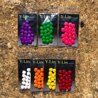 20pcs Carp Fishing Floating Fake Corn Tiger Nuts Pop Up Boilies Hair Rigs Maggot Bait Imitation Corn Artificial Bait Lures