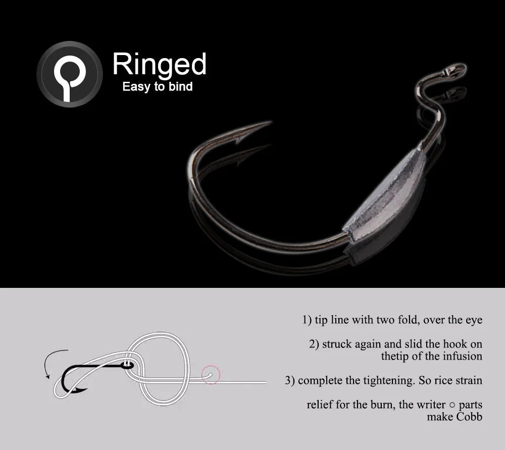 NGB 5PCS High Carbon Steel Offset Fishing Hook Lure 1/0# 2/0# 3/0# 4/0# 1# 2# Texas Jig Head Crank Hook Worm Soft Bait Hooks