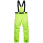 New Winter Thick Warm Skiing Pants Men Women Lovers Windproof Waterproof Suspender Trousers Snow Snowboard Pants Plus Size