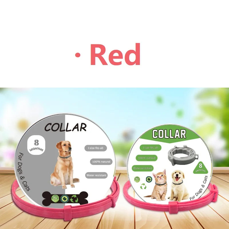 New 8 Month Dog Anti Flea And Tick Collar Dog Antiparasitic Collar Pet Accessories Cats Collars Pet Product Puppy Perro Supplies