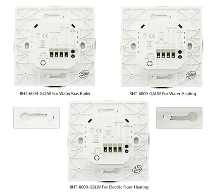 Smart Touch WIFI Thermostat LCD Screen Water Heating Electirc Floor Heating Water Gas Boiler Temperature Controller Google Home