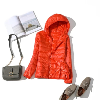 2025 New 90% White Duck Down Jacket Women Autumn Winter Warm Coat Lady Ultralight Duck Down Jacket Female Windproof Parka Tops