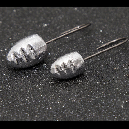 JOHNCOO 10pcs Exposed Jig Head Hook Fishing Hooks 2g 3g 5g Bait Hook Soft Bait Wom Hook light jigging hook