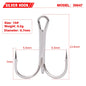 10pcs 35647 3/0#-14# High Carbon Steel Fishing Hook Barbed Treble Hooks Fishhooks Carp Fishing Tackle Round Bend For Bass