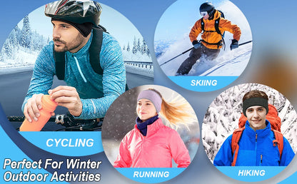 Thermal Fleece Headband Winter Warm Sweatband Head Band Gym Yoga Sport  Cycling Training Running Fitness Hair Bandage Men Women