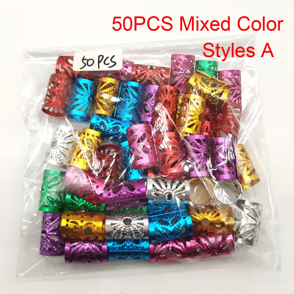 5Pcs Golden Silver Viking Spiral Charms Hair tubes Braid Dread Dreadlock Beads Clips Cuffs Rings Jewelry Hair Accessories woman