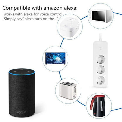 Smart socket WiFi Power Strip Multi Plug With 4 Plug 4USB Port Compatible With alexa google home Smart home Tuya Smart smartlife
