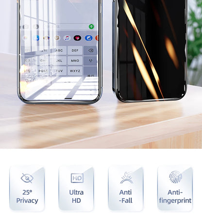 Joyroom Private Glass For iphone 16 15 14 13 ProMax Screen Protector Anti-spy Tempered Glass For iPhone Privacy Screen Protector