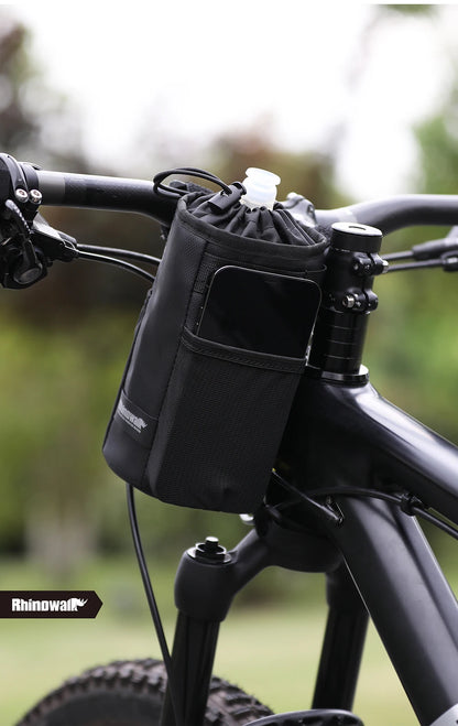 Rhinowalk Handlebar Bag Cycling Water Bottle Carrier Pouch MTB Bike Kettle Bag Riding Handlebar Bag Bicycle Accessories
