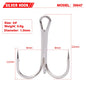 10pcs 35647 3/0#-14# High Carbon Steel Fishing Hook Barbed Treble Hooks Fishhooks Carp Fishing Tackle Round Bend For Bass