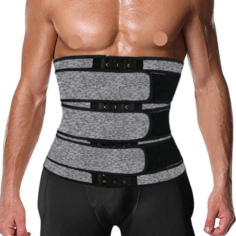CXZD Men Waist Trainer Trimmer Belt Weight Loss Body Shaper Sauna Sweat Workout Sweat Belly Belt Fitness Gym Shapewear Girdles