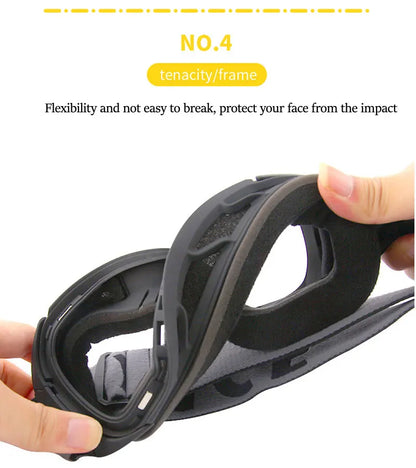 Ski Goggles with Magnetic Double Layer Yellow Lens Skiing Anti-fog UV400 Snowboard Goggles Men Women Ski Glasses Eyewear Set