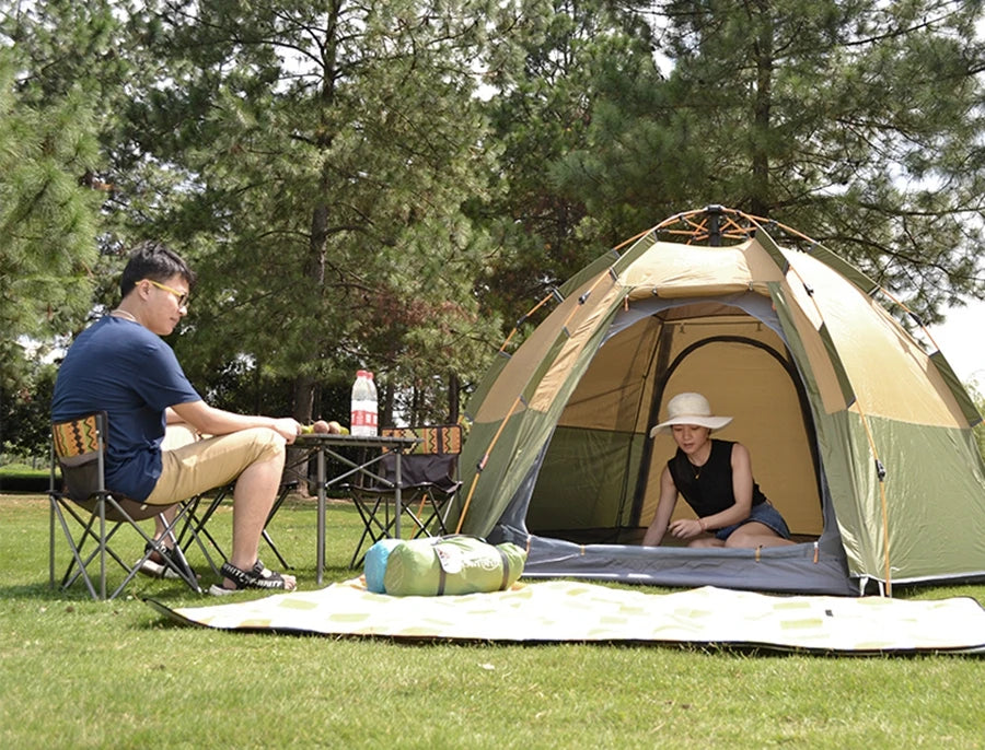 Desert&Fox Pop-up Automatic Tent 3-4 Person Instant Camping Tent Backpacking Family Dome Tents for Camping Hiking Travelling