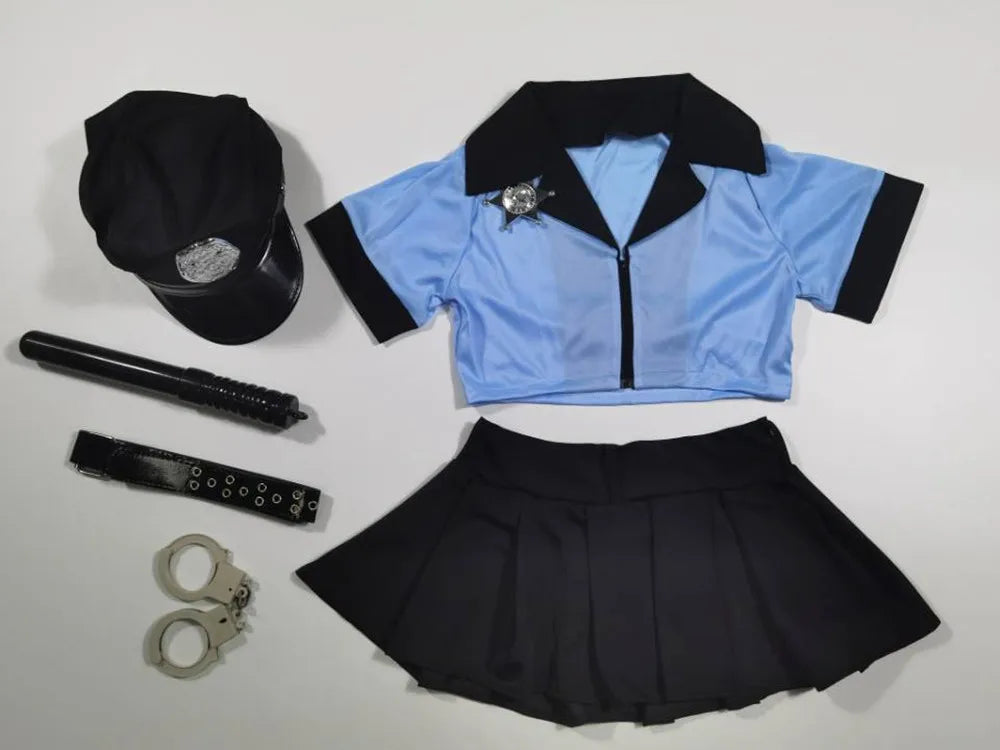 Sexy Police Costume Women's Cop Outfit Adult for Cosplay Suit