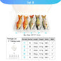 VTAVTA 5pcs Fishing Lures Set Wobblers Crankbaits Fishing Box For Wobblers Swimbait Artificial Bait Kit Hard Lure Fishing Tackle