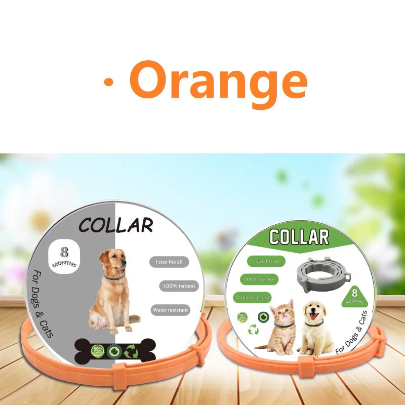 New 8 Month Dog Anti Flea And Tick Collar Dog Antiparasitic Collar Pet Accessories Cats Collars Pet Product Puppy Perro Supplies