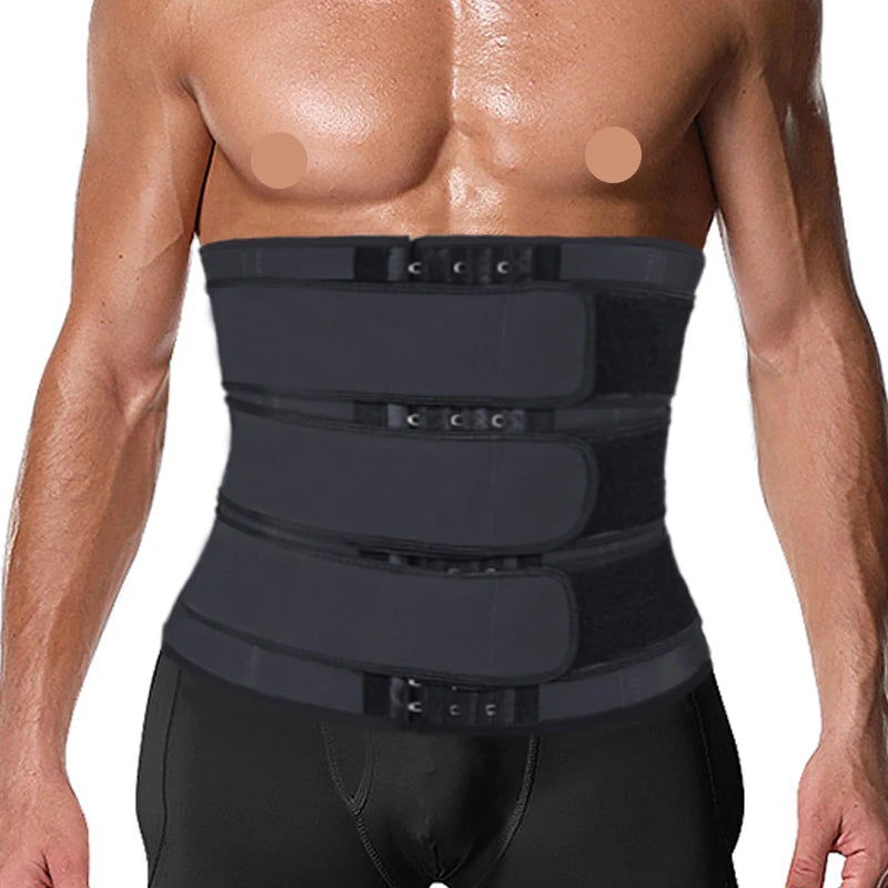 CXZD Men Waist Trainer Trimmer Belt Weight Loss Body Shaper Sauna Sweat Workout Sweat Belly Belt Fitness Gym Shapewear Girdles