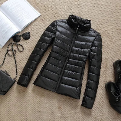 2025 New 90% White Duck Down Jacket Women Autumn Winter Warm Coat Lady Ultralight Duck Down Jacket Female Windproof Parka Tops