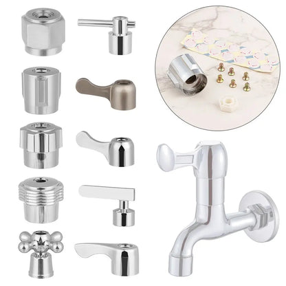 1Pcs Faucet Handle Triangle Valve Small Spout Dish Basin Handle Quick Open Valve Core Handwheel Faucet Switch Handle Bathroom