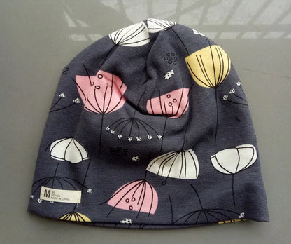 Autumn Winter Cotton Knit Children's Hat Collar 2 Set Boys and Girls Hats Set Baby Solid Color Scarf Cap two-piece