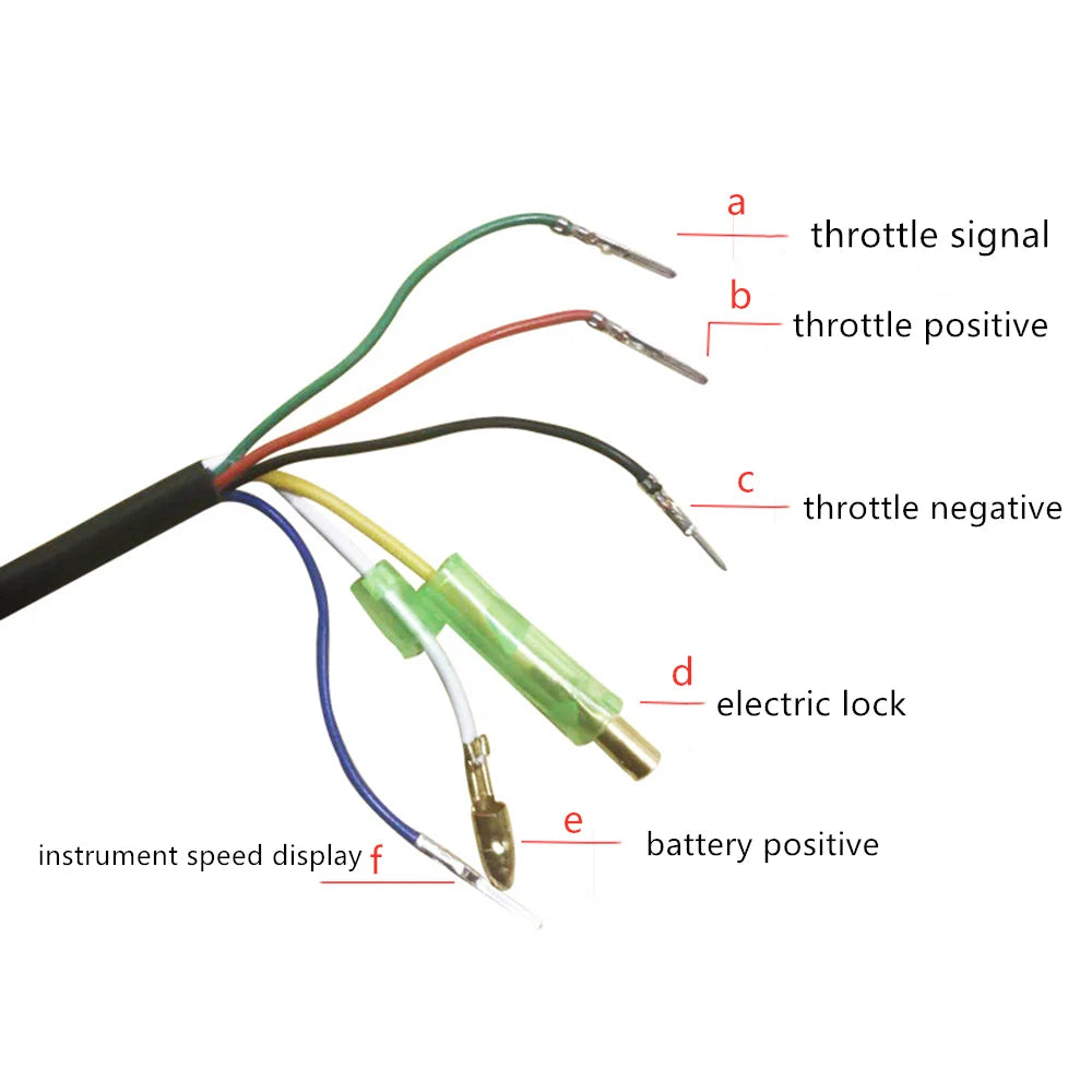 E-Bike Twist Throttle 36v 48v Speed Display Handlebar Throttle Universal Electric Scooter e-Cycling Accelerator Grip