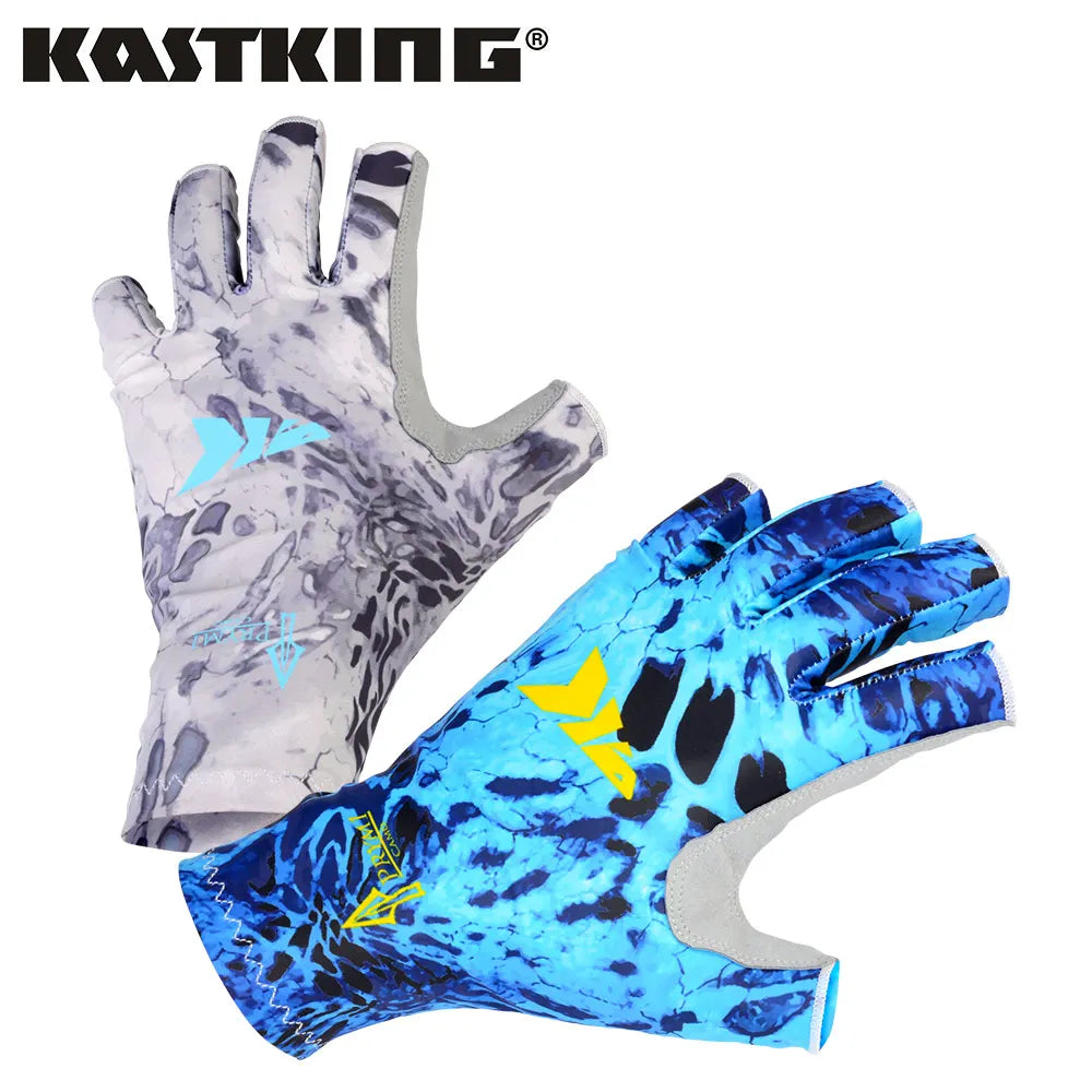 KastKing Fishing Gloves SPF 50 Sun Men Hands Protection Gloves Breathable Outdoor Sportswear Gloves Carp Fishing Apparel Pesca
