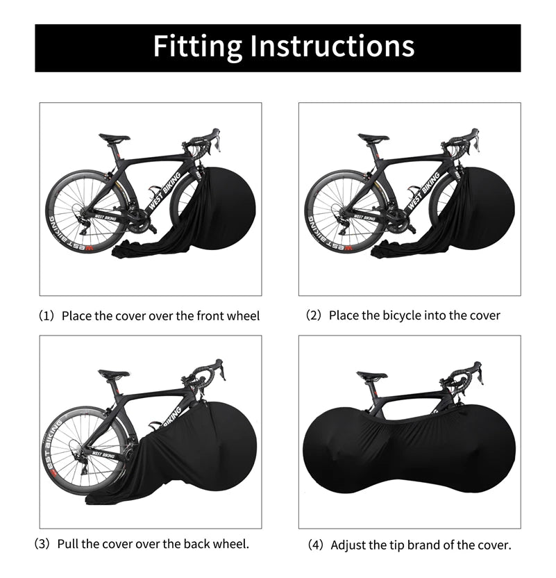 WEST BIKING Bike Protector Cover MTB Road Bicycle Full Protective Gear Anti-dust Wheels Frame Scratch-proof Cycling Accessories