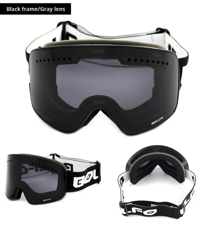 Ski Goggles Snowboard Mask For Men Women Skiing Eyewear UV400 Snow Protection Over Glasses Magnetic Mountaineering Glasses