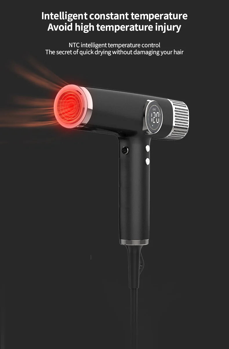 Top Selling 1800W High Power Brushless Professional Salon Hair Blower Dryer BLDC Motor High Speed Negative Ionic Hair Dryer