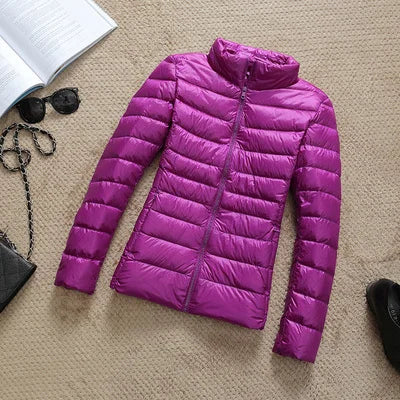 2025 New 90% White Duck Down Jacket Women Autumn Winter Warm Coat Lady Ultralight Duck Down Jacket Female Windproof Parka Tops