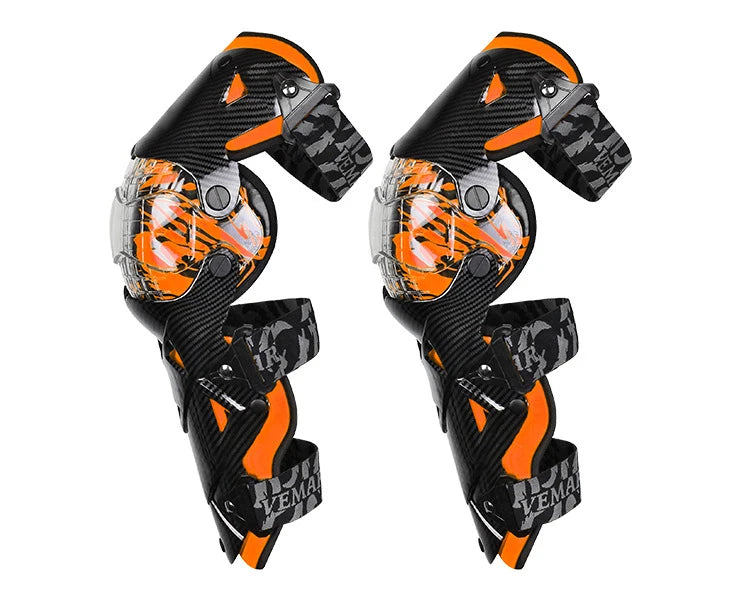 Red Motocross Knee Pads Motorcycle Knee Guard Moto Protection Motocross Equipment Motorcycle Knee Protector Safety Guards