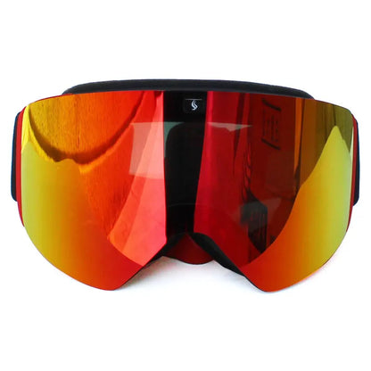 Ski Goggles with Magnetic Double Layer Yellow Lens Skiing Anti-fog UV400 Snowboard Goggles Men Women Ski Glasses Eyewear Set