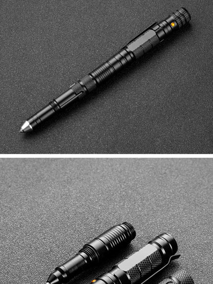 10-In-1 Multi Function Tactical Pen Emergency Flashlight Screwdriver Bottle Opener Outdoor Survival Self Defense Rescue EDC Tool