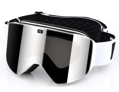 Ski Goggles with Magnetic Double Layer Yellow Lens Skiing Anti-fog UV400 Snowboard Goggles Men Women Ski Glasses Eyewear Set