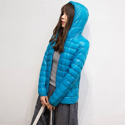 2025 New 90% White Duck Down Jacket Women Autumn Winter Warm Coat Lady Ultralight Duck Down Jacket Female Windproof Parka Tops