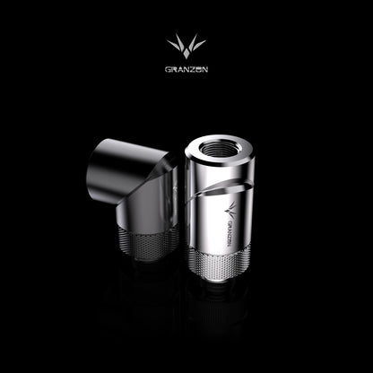 Bykski Granzon Fittings 4pcs/Lot , Adaptor G1/4 Rotary Connector Revolvable for PC Water Cooling System , GD-SK GD-X GD-90 GD-45