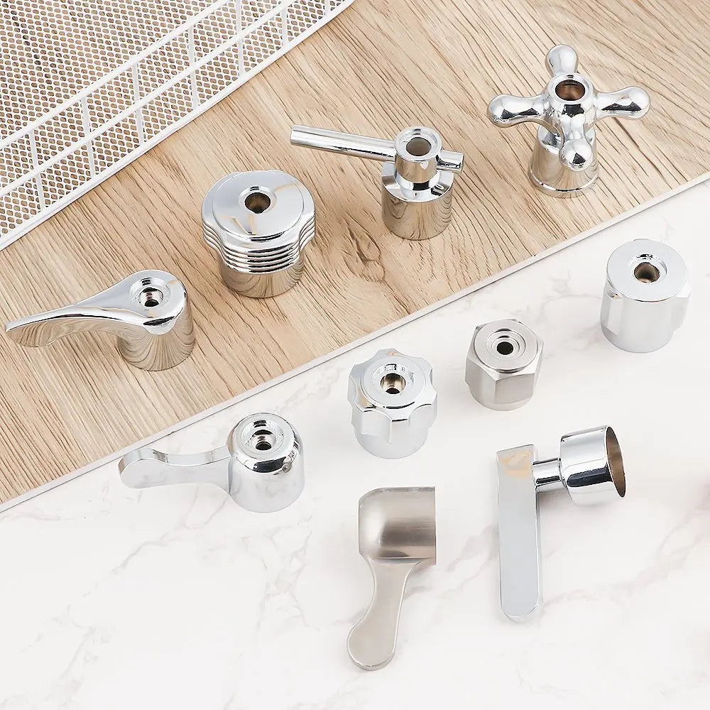 1Pcs Faucet Handle Triangle Valve Small Spout Dish Basin Handle Quick Open Valve Core Handwheel Faucet Switch Handle Bathroom