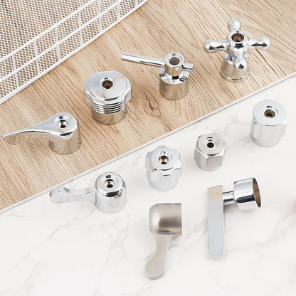 1Pcs Faucet Handle Triangle Valve Small Spout Dish Basin Handle Quick Open Valve Core Handwheel Faucet Switch Handle Bathroom