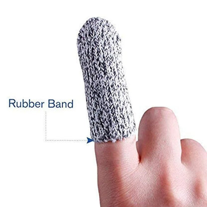 New 5pcs Anti-cut finger cots level 5 safety cut resistant safety gloves for Kitchen,Work,Sculpture Picker Fingertips Protector
