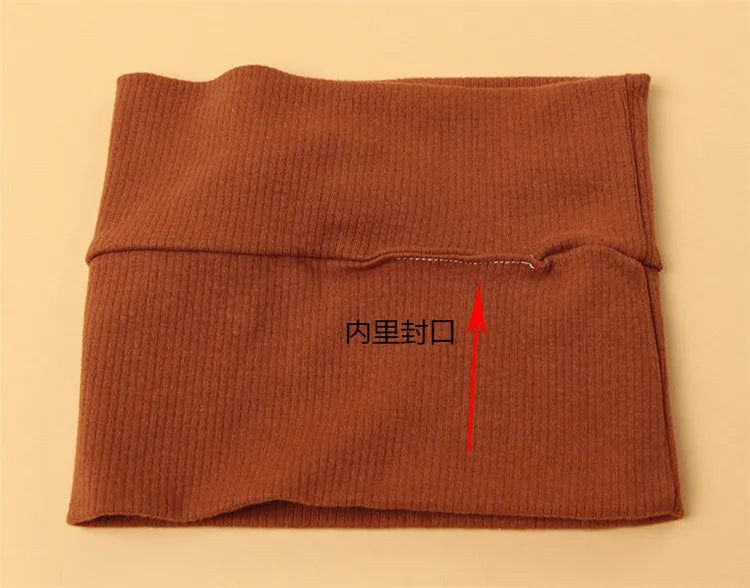 Autumn Winter Cotton Knit Children's Hat Collar 2 Set Boys and Girls Hats Set Baby Solid Color Scarf Cap two-piece