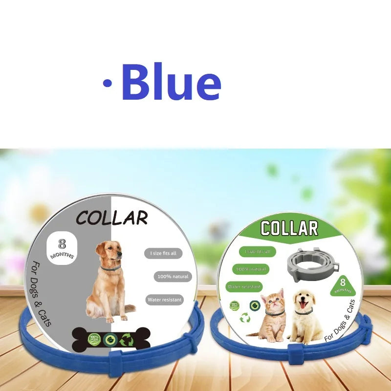 New 8 Month Dog Anti Flea And Tick Collar Dog Antiparasitic Collar Pet Accessories Cats Collars Pet Product Puppy Perro Supplies