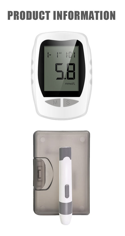 Blood Glucose Tester Household Tester Blood Analyzer Middle-Aged And Elderly Medical Blood Tester Without Adjustment