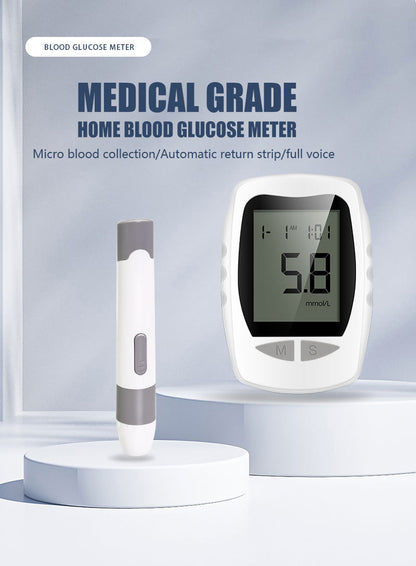 Blood Glucose Tester Household Tester Blood Analyzer Middle-Aged And Elderly Medical Blood Tester Without Adjustment