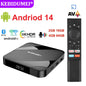 Android 14 TV Box Bluetooth 5.2 ATV 8K 4K Set Top Box 4GB 64GB AV1 S905W2 Quad Core 2.4G&5G Dual WIFI Voice Remote Media PlayerStreaming & Home Media PlayersGoWisse.com