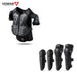 Kids Motorcycle Riding Body Armor/Elbow Knee Protector Children Motocross Back Vest Chest Off-Road Moto Cycling Protective Gear