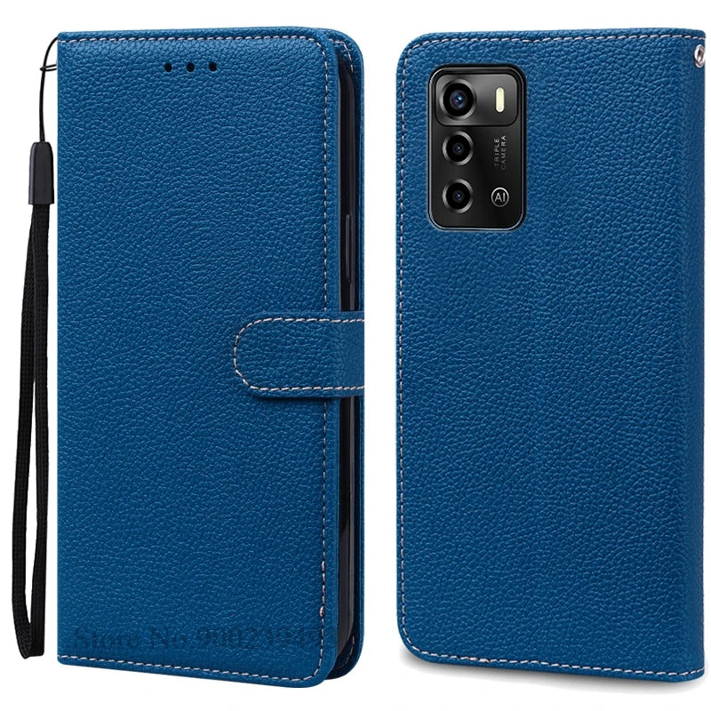 For ZTE Blade V40 Vita Case Soft Silicone Back Cover For ZTE Blade V40 Vita Case Leather Wallet Flip Cover Fundas