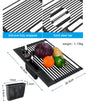 Kitchen Rolling Dish Drainer Roll Up Dish Drying Rack Over The Sink kitchen accessories,storage organization Foldable bowl shelf