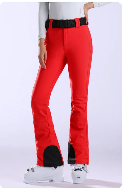 Winter Snowboarding Pants Thermal Skiing Pants New Slim Fit Women Snow Trousers Waterproof Clothes Outdoor Windproof Ski Pants