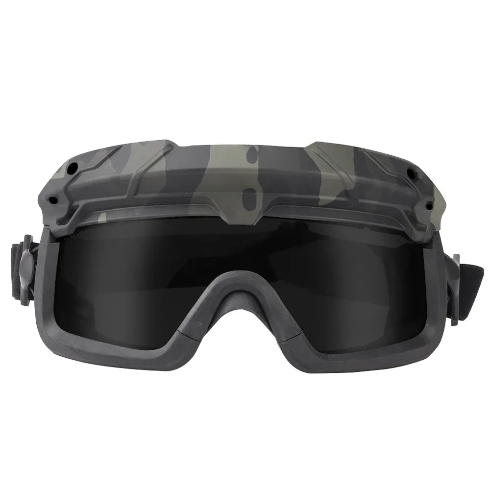 Sports Sunglasses for Men Women 2 Modes Airsoft Goggles Riding Eye Protection for Hiking Paintball Hunting Gear